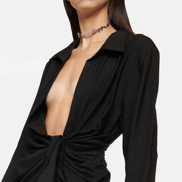 Jacquemus La Robe Bahia draped minidress - Picture 3 of 4